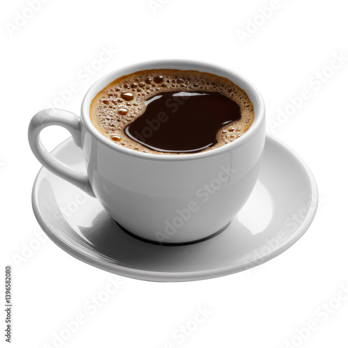 fresh coffee cup on white background