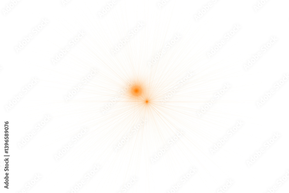 Fototapeta premium Moody Lens Flare Overlay - Transparent Dramatic Glow for Noir Edits