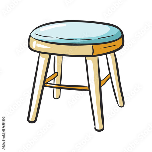 stool icon, stool vector illustration-simple illustration of stool, perfect for stool logos and icons