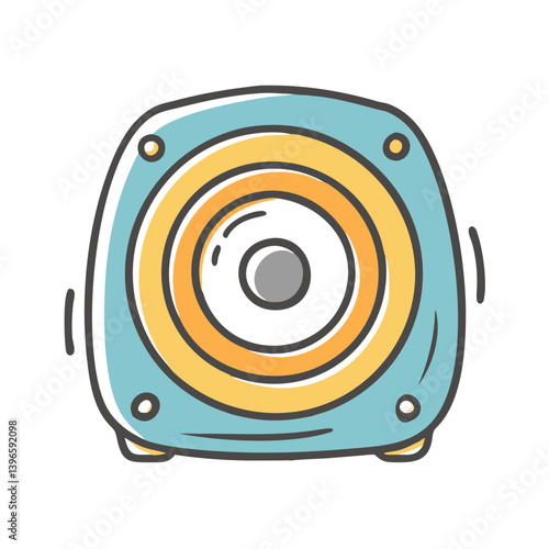 subwoofer icon, subwoofer vector illustration-simple illustration of subwoofer, perfect for subwoofer logos and icons