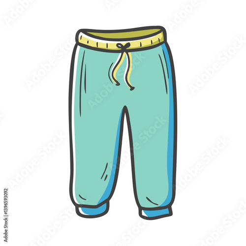 sweatpants icon, sweatpants vector illustration-simple illustration of sweatpants, perfect for sweatpants logos and icons