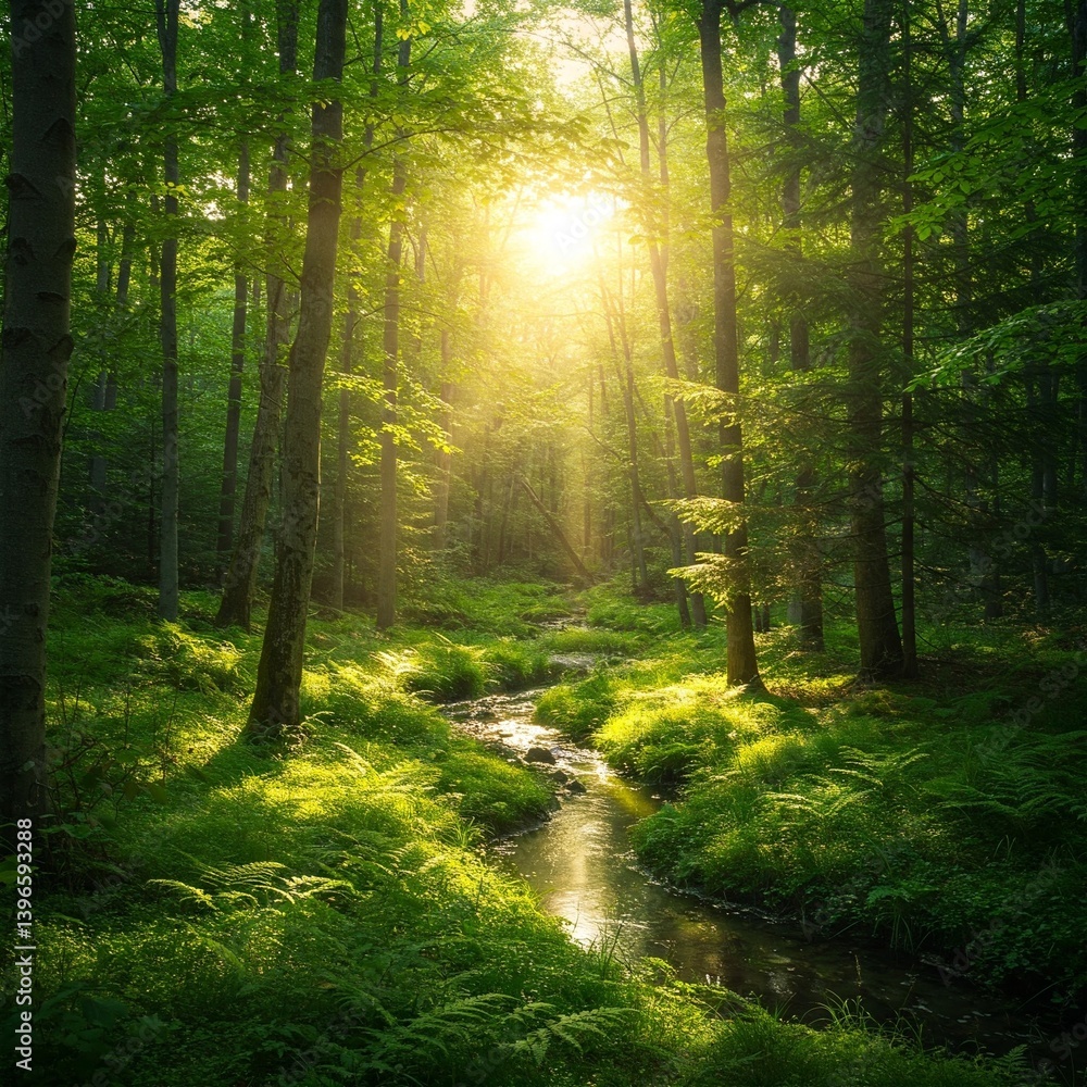 Obraz premium morning in the forest