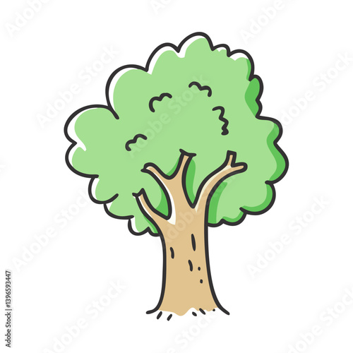 sycamore tree icon, sycamore tree vector illustration-simple illustration of sycamore tree, perfect for sycamore tree logos and icons