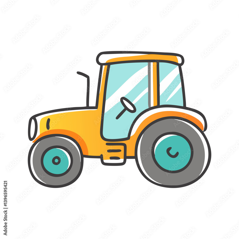 tractor icon, tractor vector illustration-simple illustration of tractor, perfect for tractor logos and icons tractor icon, tractor vector illustration-simple illustration of tractor, perfect for tractor logos and icons