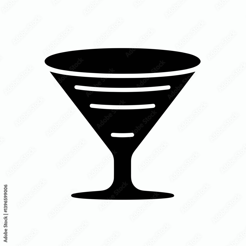 very simple flat and single minimalist Funnel Edge Silhouettes in black on a white background very simple flat and single minimalist Funnel Edge Silhouettes in black on a white background