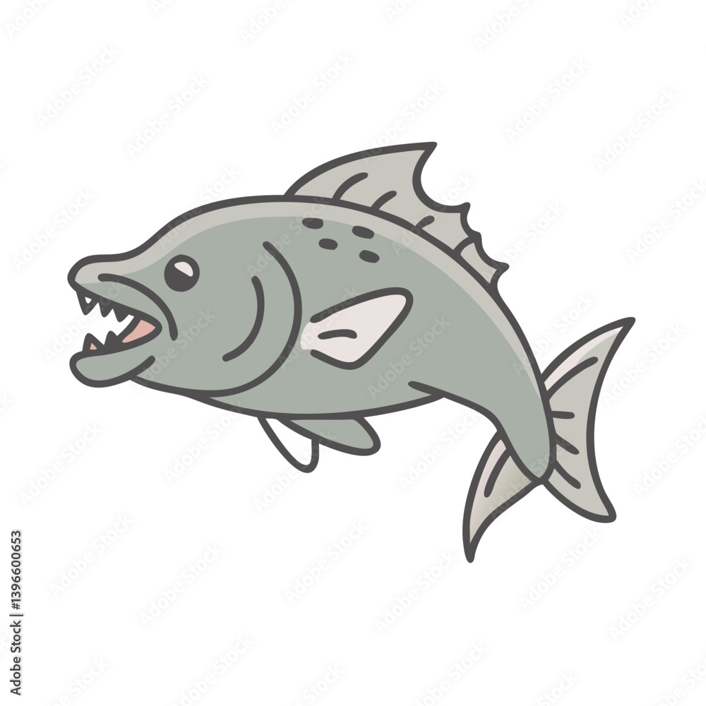 wolf fish icon, wolf fish vector illustration-simple illustration of wolf fish, perfect for wolf fish logos and icons wolf fish icon, wolf fish vector illustration-simple illustration of wolf fish, perfect for wolf fish logos and icons
