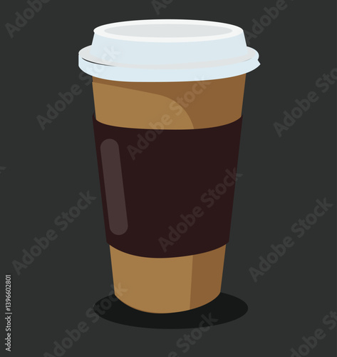 paper coffee cups with blank labels