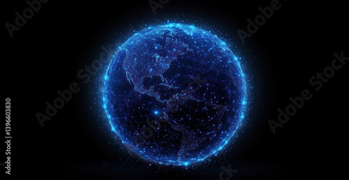 Digital Earth: Global Network Connections