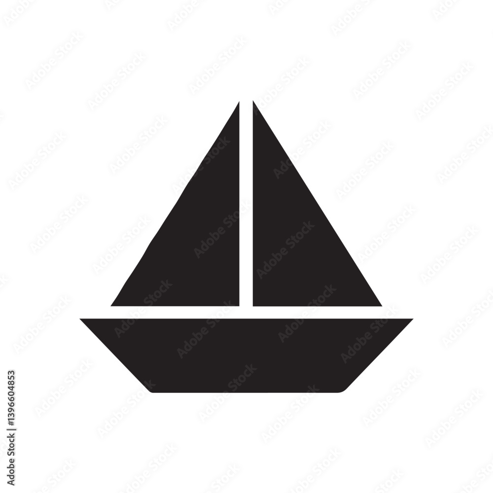 Sailboat Logo design concept white Background. Sailboat Logo design concept white Background.