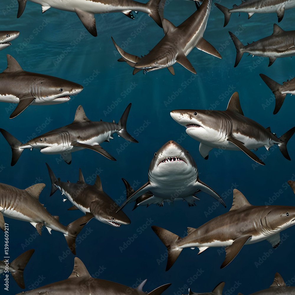 Obraz premium sharks in the sea