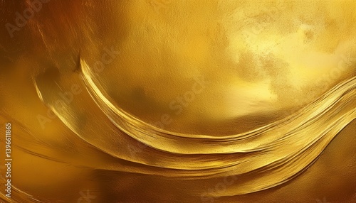 Abstract Golden Texture Background with Swirling Patterns