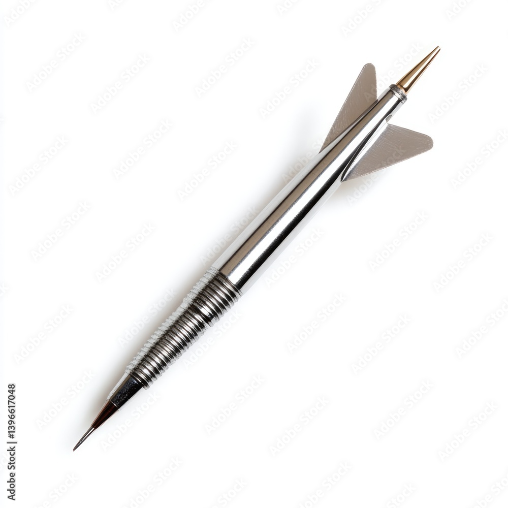 Precision dart arrow with metal tip studio setting close-up view detailed focus on design Precision dart arrow with metal tip studio setting close-up view detailed focus on design