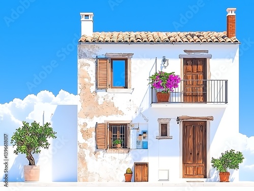 Mediterranean House Exterior