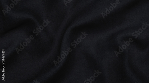 Soft dark navy blue fabric texture with gentle folds and smooth surface