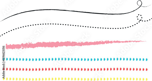 手描きあしらい素材ベクター