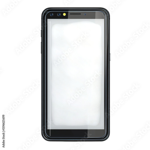 blank smart phone isolated on transparent background png
