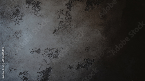 Textured wall surface with distressed appearance, showcasing blend of dark and light tones