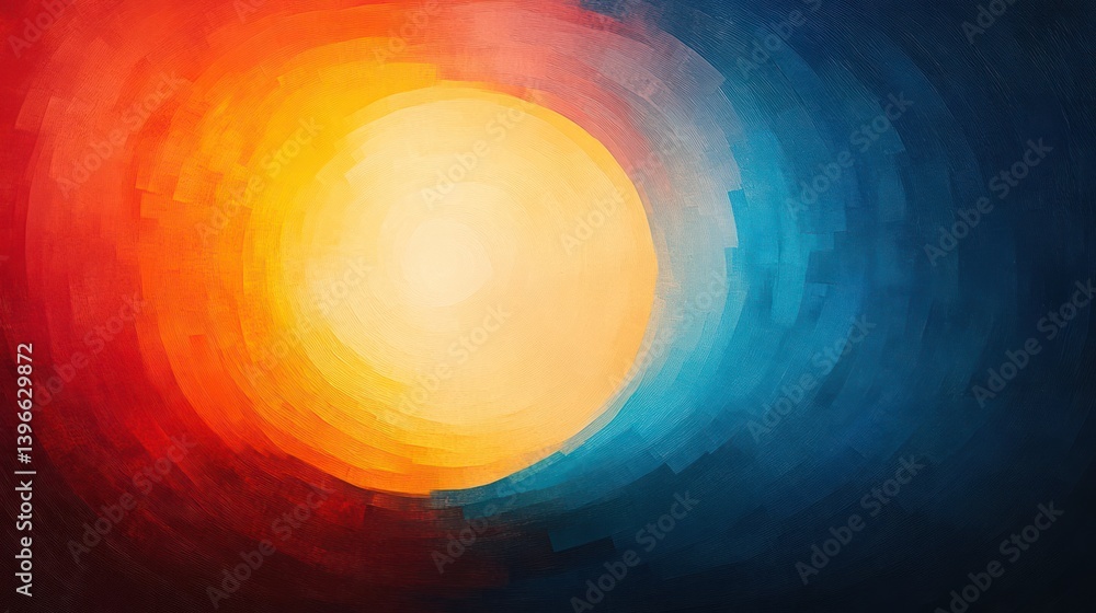 Energetic Burst of Warm Tones: Dynamic and Alive Abstract Image with Swirling Lines and Bold Colors, Power and Excitement