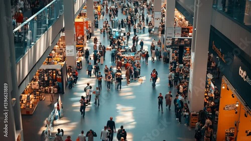 Wallpaper Mural Crowd of people at business convention Torontodigital.ca