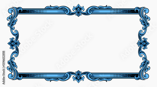 decorative carved frame, beautiful classic ornament
