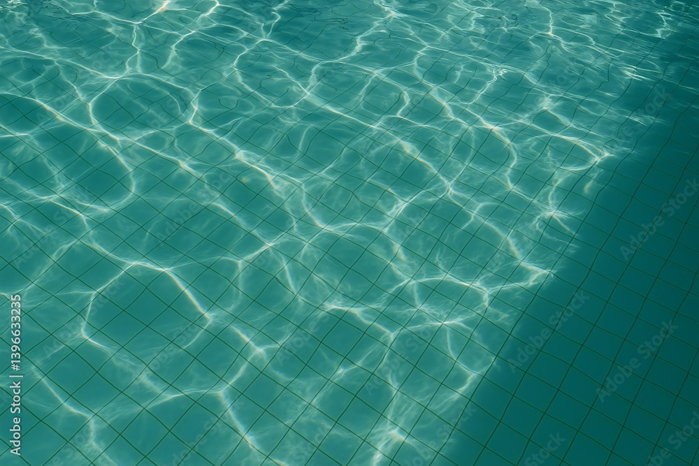 Obraz premium Sunlit Pool Water with Ripples