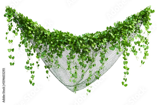 Green Vines Drape Netting Beautifully