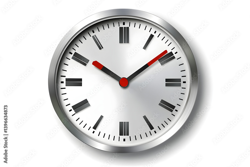 Modern Clock Shows Time Precisely Modern Clock Shows Time Precisely