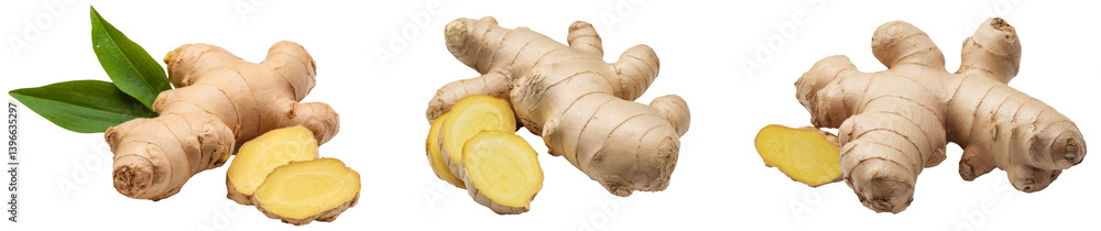 ginger root isolated on white background ginger root isolated on white background