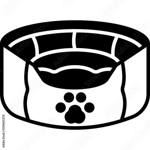 Pet Bed glyph icon