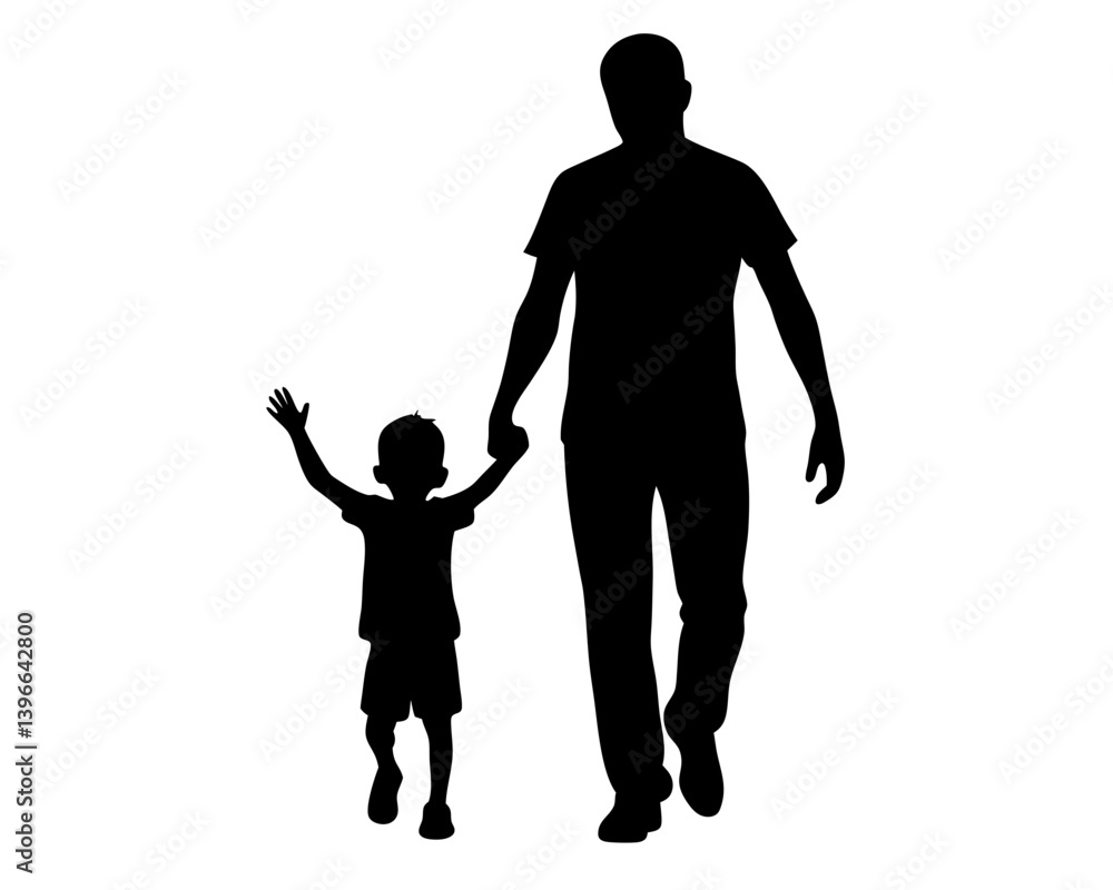 Dad Vector Silhouette & SVG Icon Dad Vector Silhouette & SVG Icon