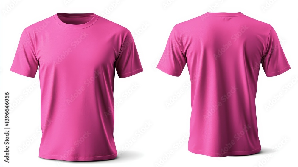 Isolated image of a blank pink t-shirt for creative projects. Isolated image of a blank pink t-shirt for creative projects.