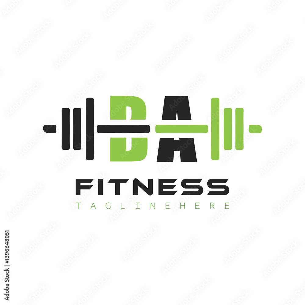 initial monogram for Fitness logo design initial monogram for Fitness logo design