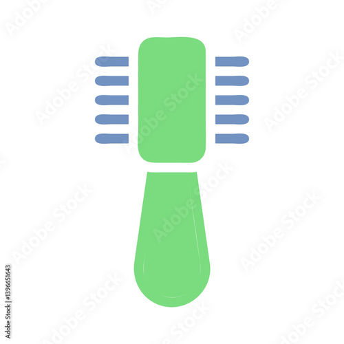 Artistic Dental Flosser Creative Vector Illustration