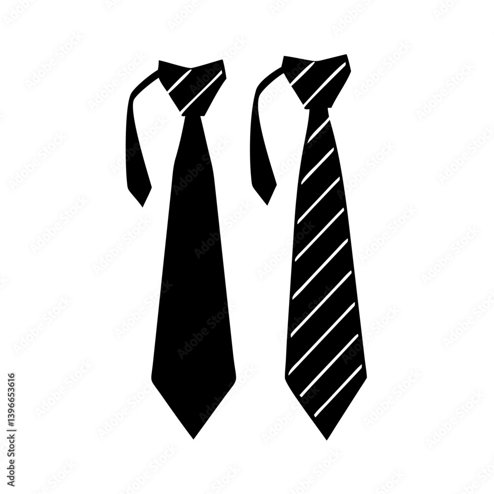 ties icon, ties silhouette vector illustration-simple silhouette illustration of ties, perfect for ties logos and icons ties icon, ties silhouette vector illustration-simple silhouette illustration of ties, perfect for ties logos and icons