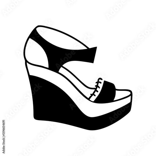wedges icon, wedges silhouette vector illustration-simple silhouette illustration of wedges, perfect for wedges logos and icons