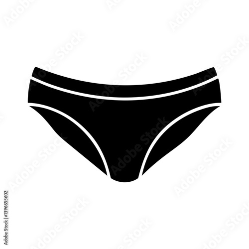 briefs icon, briefs silhouette vector illustration-simple silhouette illustration of briefs, perfect for briefs logos and icons
