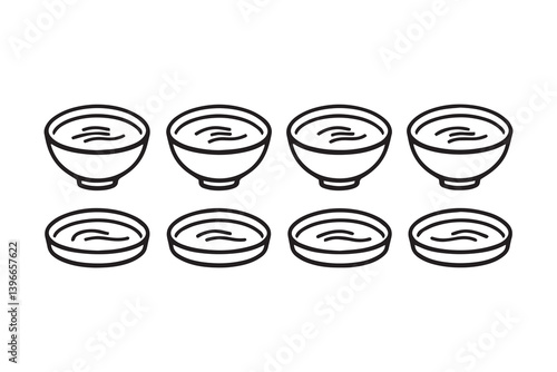 Curry line art illustration