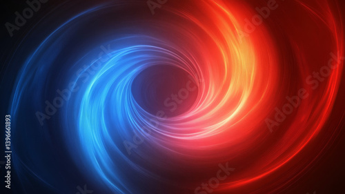 Wallpaper Mural dynamic and colorful abstract image with swirling pattern of red and blue hues Torontodigital.ca