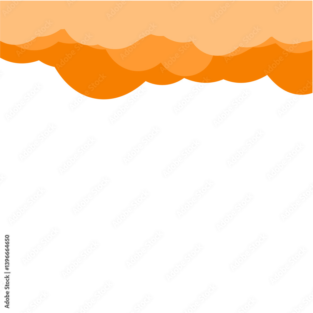 Obraz premium orange clouds background