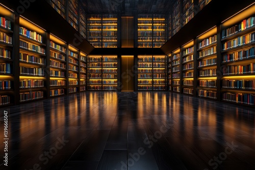 Obraz na płótnie Digital Library: Unlimited Online Learning Potential w salonie