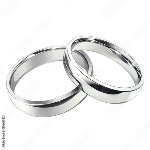 two wedding rings isolated on transparent background png
