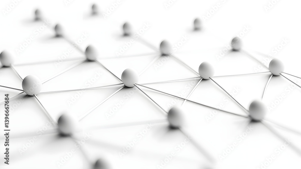 Gray Dots Connected by Lines on a White Background for Design Use Gray Dots Connected by Lines on a White Background for Design Use