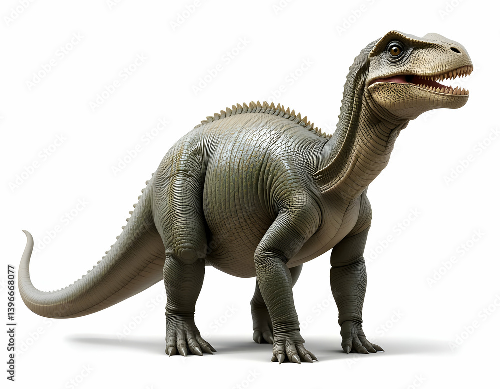 Standing Dinosaur Isolated on White Background Standing Dinosaur Isolated on White Background