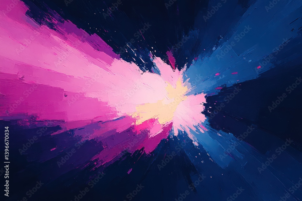 Colorful High Speed Motion on Blue Background - Abstract Dynamic Movement Sport Pattern for Banner or Poster Design Concept