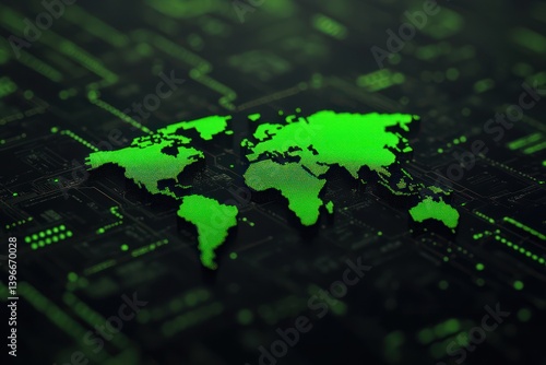 Obraz na płótnie Mobile Global Internet Communications: World Wide Web on Phone via Wireless Satellite Network Technology, Smartphone Digital Connection at Clouds Services of All Earth Holographic Abstract Interface w salonie