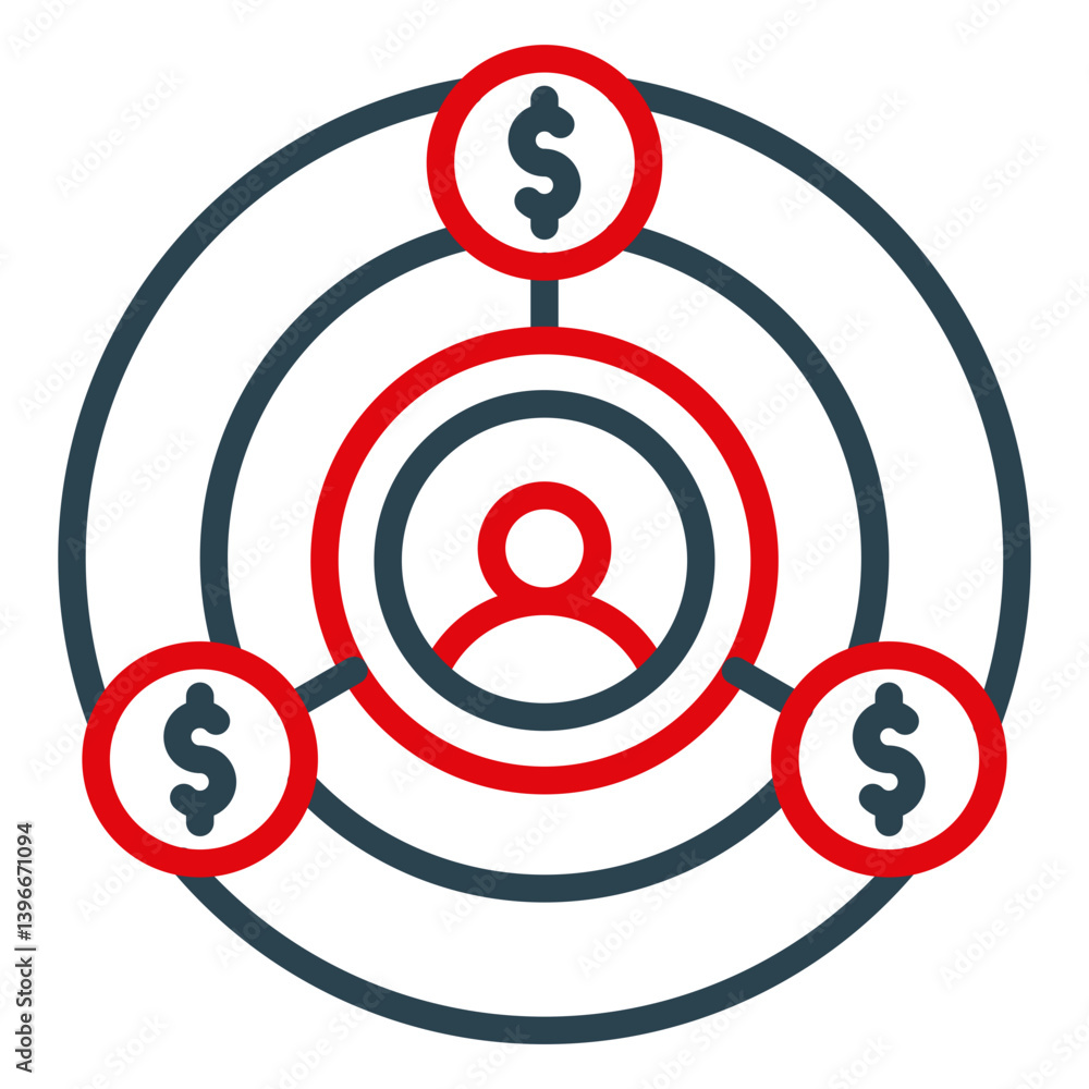 Portfolio Diversification Icon Portfolio Diversification Icon