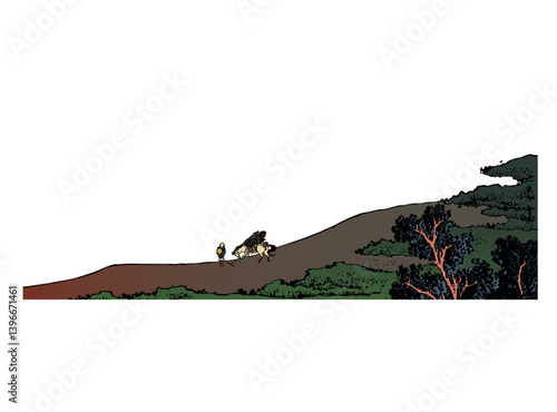 浮世絵　峠　その2