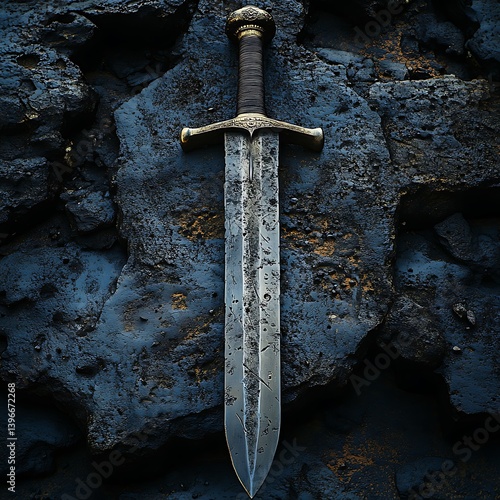 Chivalry Sword Heritage Display Forged Craftsmanship Steel Power History Legend Photo