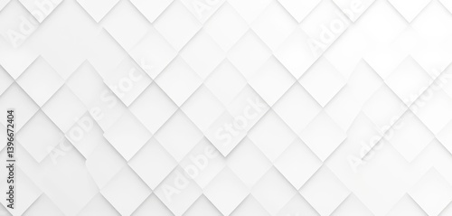 Abstract geometric diamond triangle pattern in white and gray gradient , luxury, background