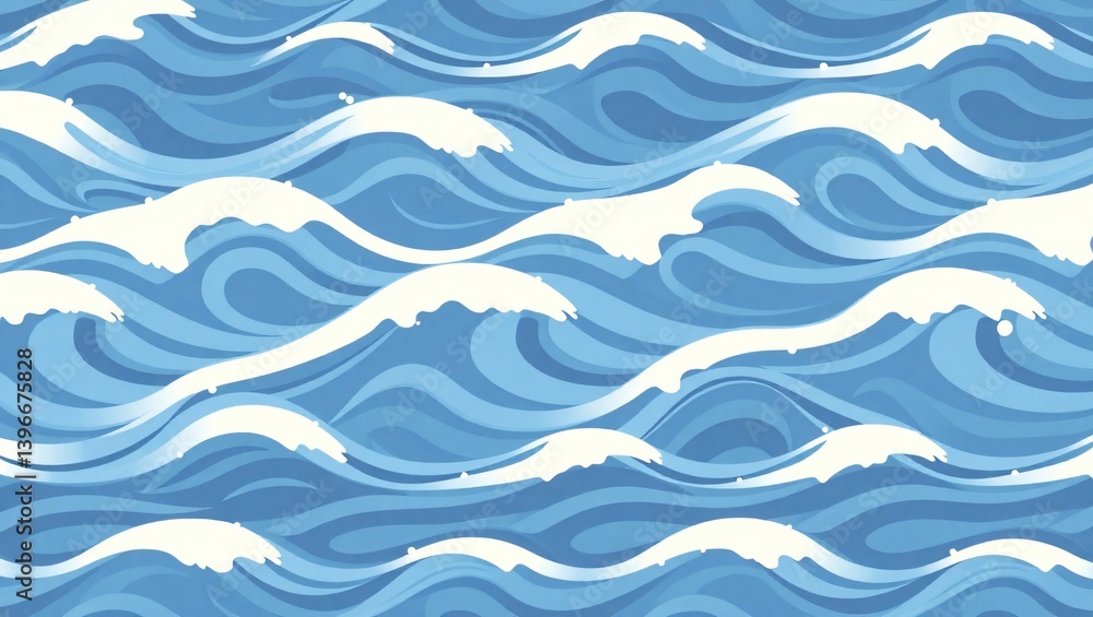 Fototapeta premium seamless wave pattern